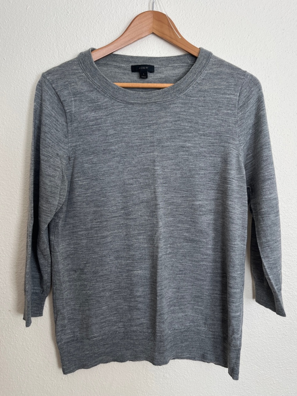 J. Crew Women's Wool Tippi Sweater in Heather Gray
